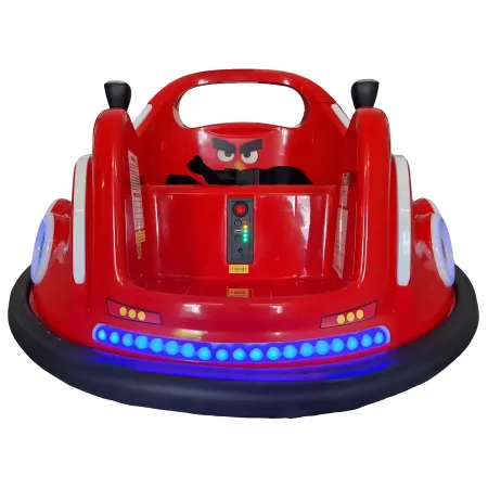 Autoscontro per Bambini Angry Birds 6V Rosso con Joystick e Telecomando