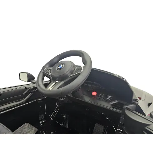 Auto Elettrica per Bambini BMW M4 Nero 12V Sedile in Pelle e Telecomando