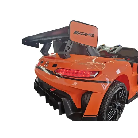 Auto Elettrica per Bambini Mercedes GT3 Arancione 12V con Telecomando