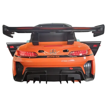 Auto Elettrica per Bambini Mercedes GT3 Arancione 12V con Telecomando
