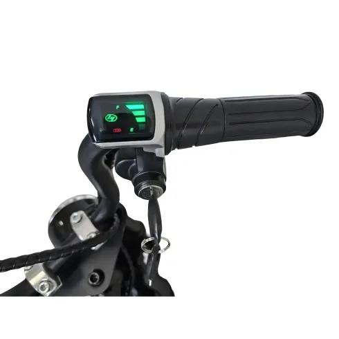 Moto Elettrica per Bambini Chopper Nero 24V 200W Sedile in Pelle
