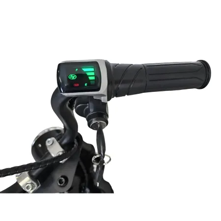 Moto Elettrica per Bambini Chopper Nero 24V 200W Sedile in Pelle