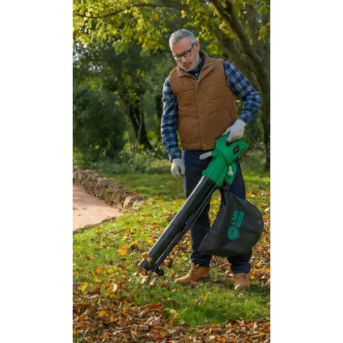 Aspiratore Soffiatore Elettrico 3000W 40L Triturazione Giardino