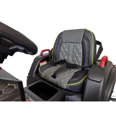 Trattore Elettrico per Bambini 12V Rosso con Rimorchio e Telecomando