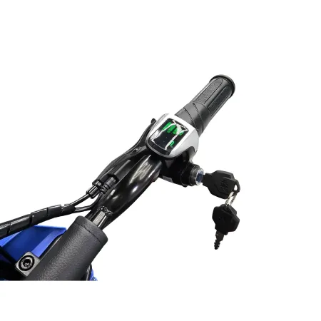 Bicicletta Elettrica Cross per Bambini 24V X-Bike Blu con Sospensioni