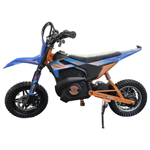 Bicicletta Elettrica Cross per Bambini 24V X-Bike Blu con Sospensioni
