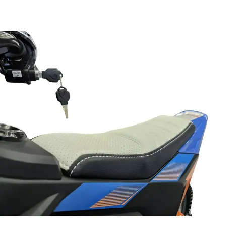 Bicicletta Elettrica Cross per Bambini 24V X-Bike Blu con Sospensioni