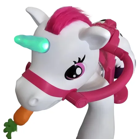 Unicorno Elettrico Cavalcabile 12V per Bambini con Luci e Suoni