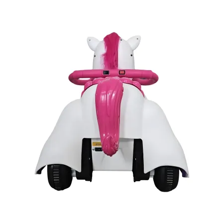 Unicorno Elettrico Cavalcabile 12V per Bambini con Luci e Suoni