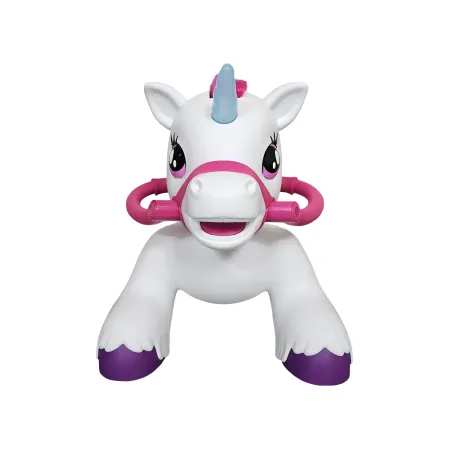 Unicorno Elettrico Cavalcabile 12V per Bambini con Luci e Suoni