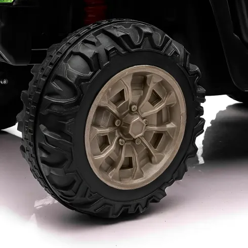 Jeep Elettrica per Bambini 24V Verde 2 Posti Telecomando e Luci LED