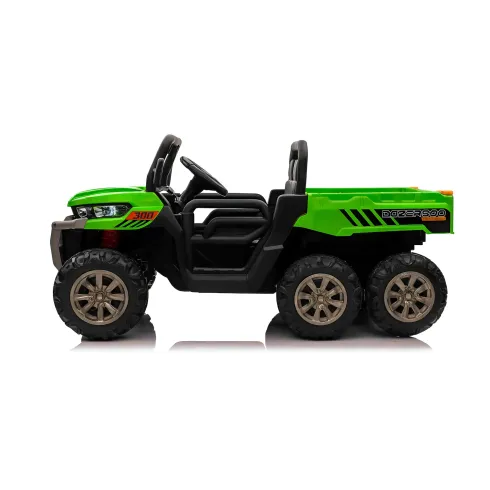 Jeep Elettrica per Bambini 24V Verde 2 Posti Telecomando e Luci LED