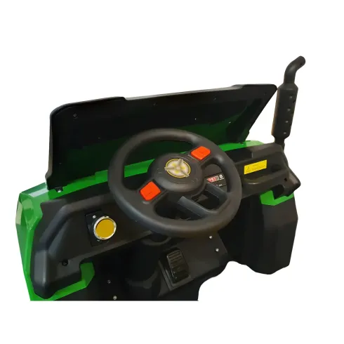 Jeep Elettrica 4x4 per Bambini 2 Posti Telecomando e Sedile in Pelle