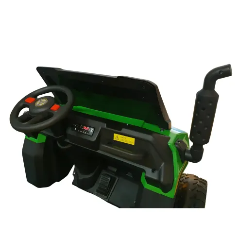 Jeep Elettrica 4x4 per Bambini 2 Posti Telecomando e Sedile in Pelle