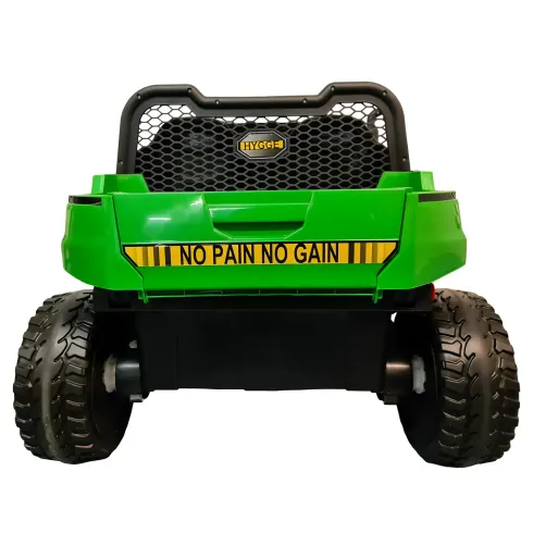 Jeep Elettrica 4x4 per Bambini 2 Posti Telecomando e Sedile in Pelle