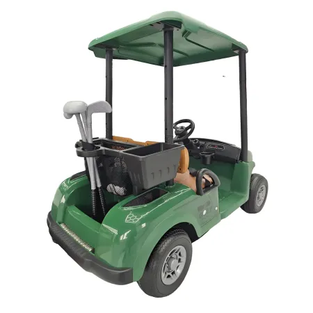Golf Kart Elettrico Bambini 24V Verde con Palline e Bastoni
