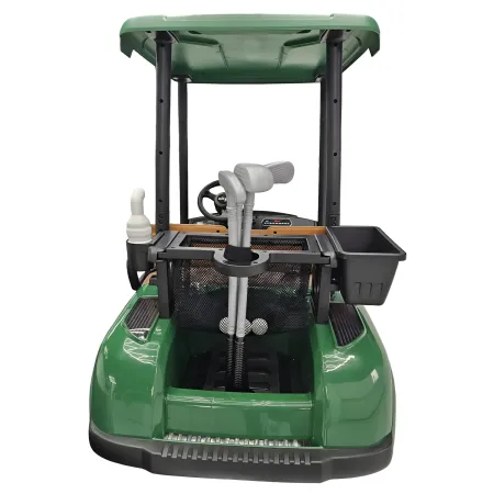Golf Kart Elettrico Bambini 24V Verde con Palline e Bastoni