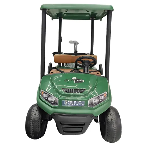 Golf Kart Elettrico Bambini 24V Verde con Palline e Bastoni