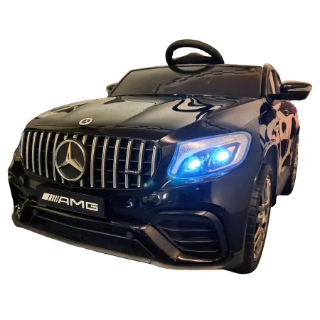 Auto Elettrica per Bambini Mercedes Nero 12V 4 Motori e Cintura 5 Punti
