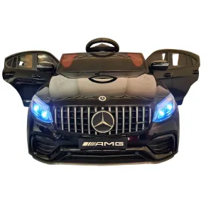 Auto Elettrica per Bambini Mercedes Nero 12V 4 Motori e Cintura 5 Punti 2