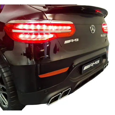 Auto Elettrica per Bambini Mercedes Nero 12V 4 Motori e Cintura 5 Punti
