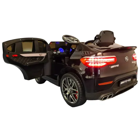 Auto Elettrica per Bambini Mercedes Nero 12V 4 Motori e Cintura 5 Punti