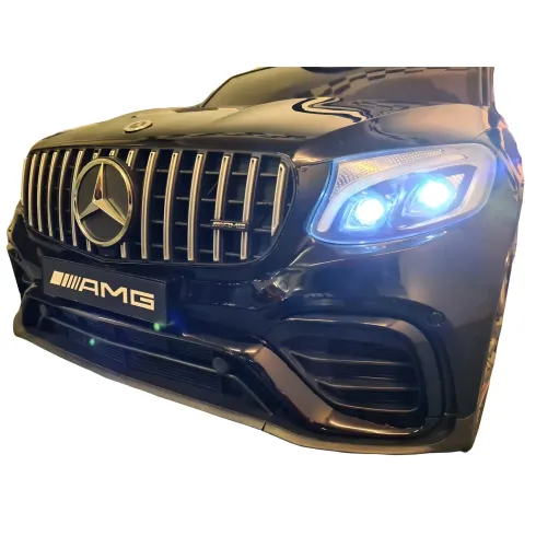 Auto Elettrica per Bambini Mercedes Nero 12V 4 Motori e Cintura 5 Punti