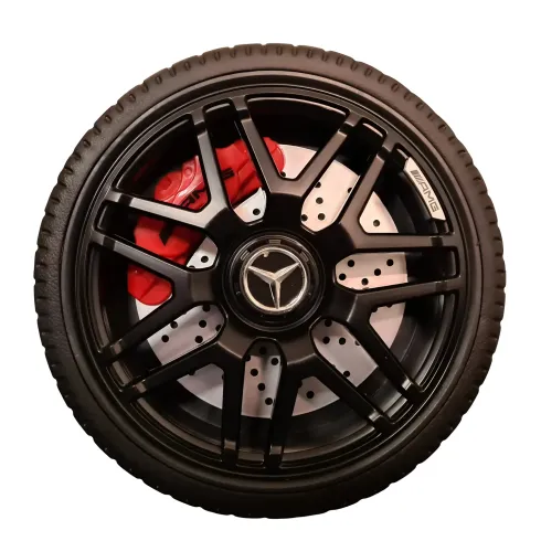 Auto Elettrica per Bambini Mercedes Nero 12V 4 Motori e Cintura 5 Punti