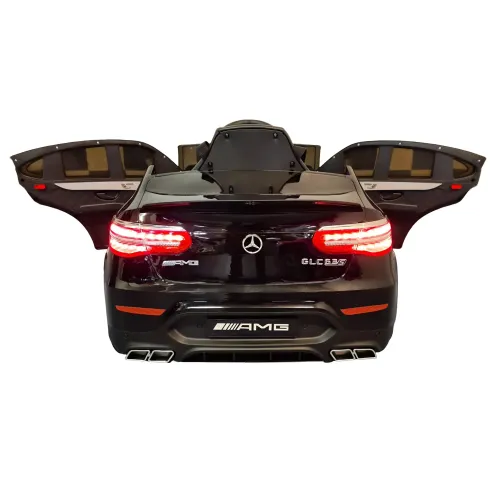 Auto Elettrica per Bambini Mercedes Nero 12V 4 Motori e Cintura 5 Punti