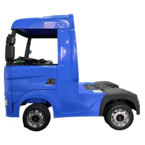 Camion Elettrico per Bambini 12V Blu con 4 Motori Radio e Telecomando 2