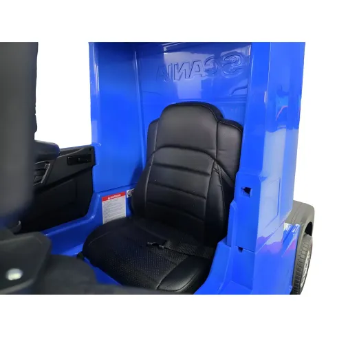 Camion Elettrico per Bambini 12V Blu con 4 Motori Radio e Telecomando