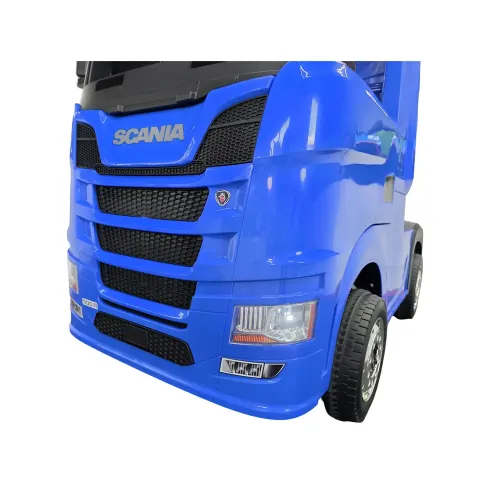 Camion Elettrico per Bambini 12V Blu con 4 Motori Radio e Telecomando