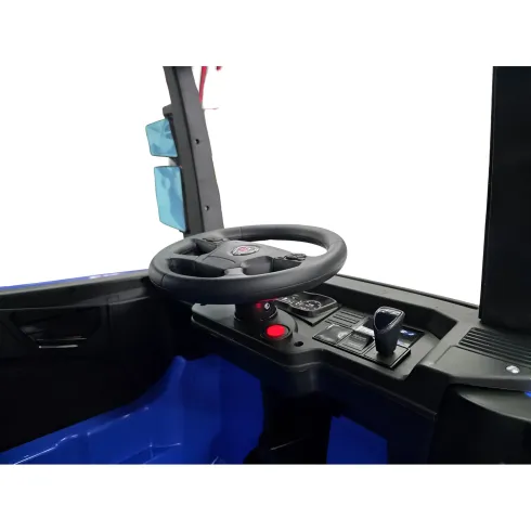 Camion Elettrico per Bambini 12V Blu con 4 Motori Radio e Telecomando