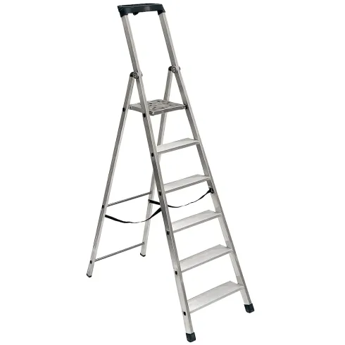Scala in Alluminio Facal 5 gradini con Piattaforma e Portautensili