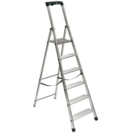 Scala in Alluminio Facal 5 gradini con Piattaforma e Portautensili