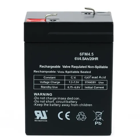 Batteria 6V 4.5Ah Ricambio Compatibile con Giochi Elettrici per Bambini