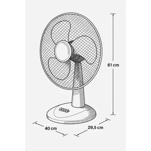 Ventilatore Portatile Mini 4W con 3 Velocità e Ricaricabile con USB