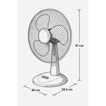 Ventilatore Portatile Mini 4W con 3 Velocità e Ricaricabile con USB