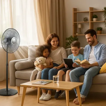 Ventilatore da Pavimento con Display Touch 3 Velocità Regolabile