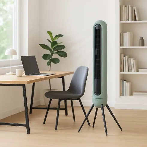 Ventilatore a Torre con 3 Velocità Display LED Telecomando Timer
