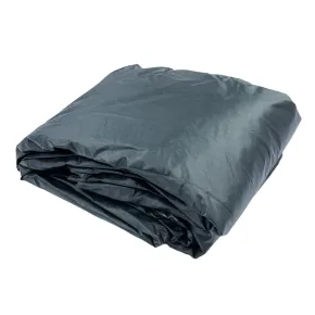 Telo Copertura Piscina Rettangolare Grigio Corda Drenante 956x488 cm 2