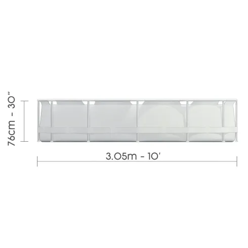 Piscina Fuori Terra Rotonda 305x76 cm Struttura Acciaio Liner Rinforzato