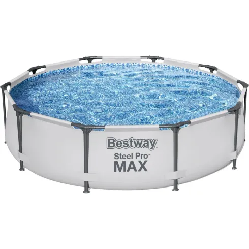 Piscina Fuori Terra Rotonda 305x76 cm Struttura Acciaio Liner Rinforzato