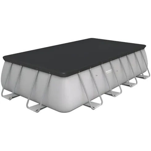 Piscina Rettangolare 488x244x122 cm Fuori Terra con Filtro e Accessori
