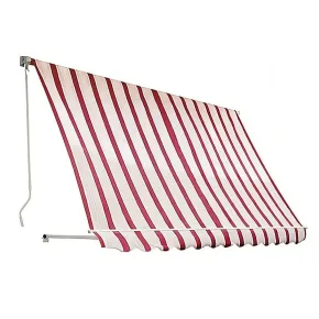 Tenda da Sole a Caduta 300x250 Riga Rossa con Bracci Senza Cassone