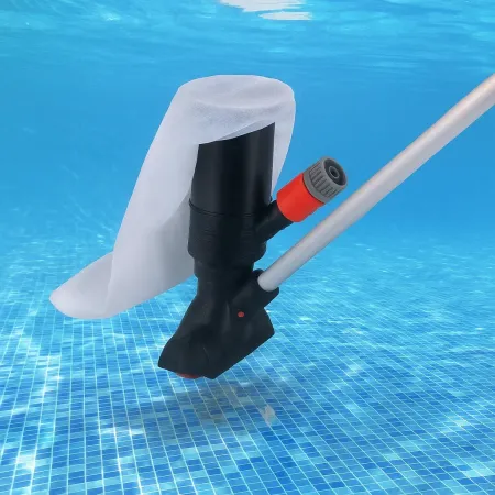 Scopa Aspirante per Piscina con Filtro Integrato e Manico 120 cm