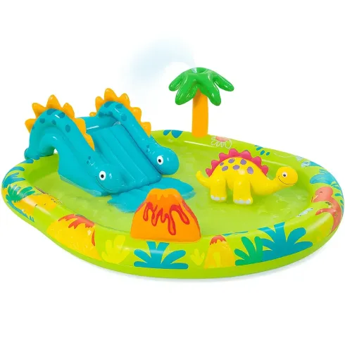 Piscina Gonfiabile per Bambini con Dinosauro e Scivolo 191x152x58 cm