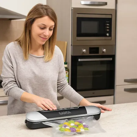 Macchina Sottovuoto 90W Alimenti Potenza Regolabile Barra Saldante