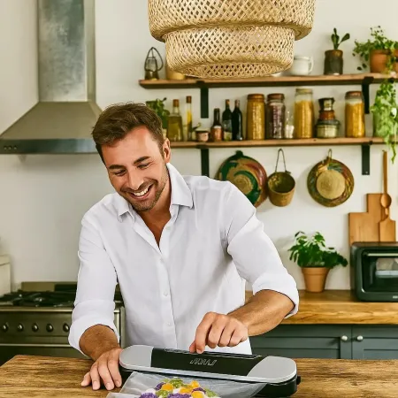 Macchina Sottovuoto 90W Alimenti Potenza Regolabile Barra Saldante