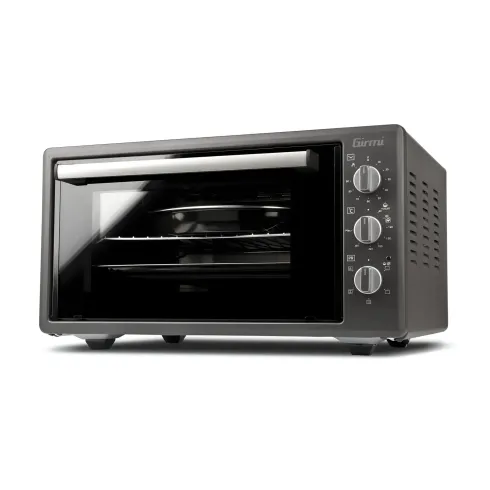 Forno Elettrico Antracite 1400W 45 Litri Ventilato Multifunzione